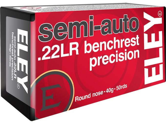 Eley Semi-Auto Benchrest Precision 22LR Ammo 40 Grain Round Nose – Fast Ship