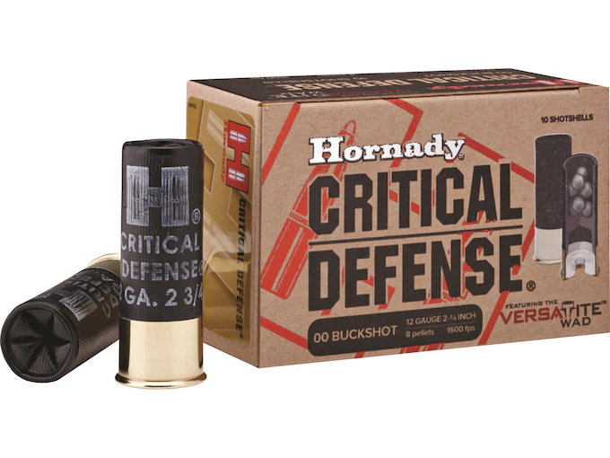 In Stock: Hornady Critical Defense 12 Gauge Buckshot Ammo 2-3/4″