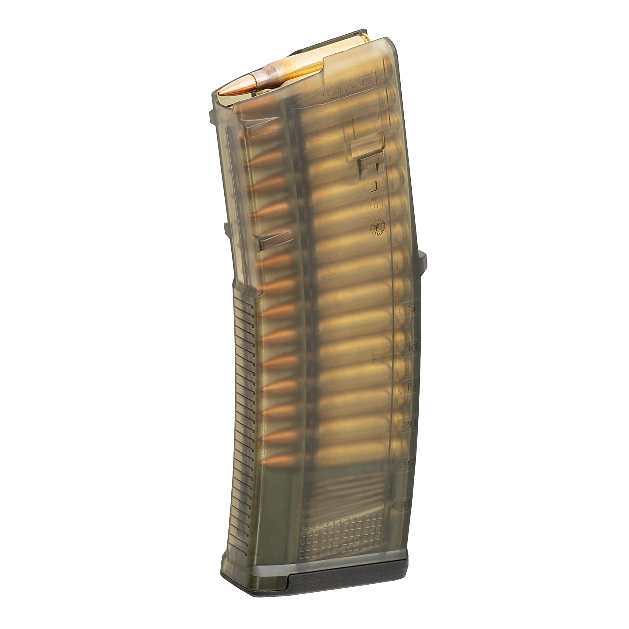 Magpul TMAG Translucent OD Green 5.56 30-Rounds – 45mm